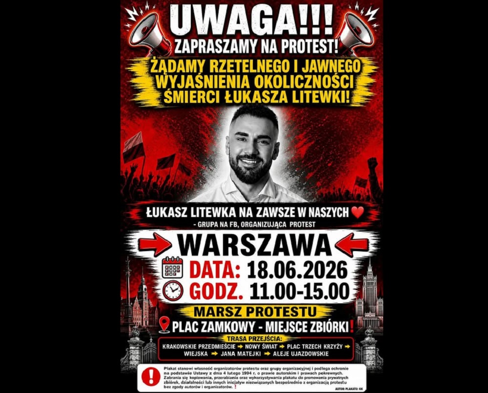 NADAL AKTUALNE !! 18.06.2026 „Łukasz Litewka na zawsze w naszych secach ”.